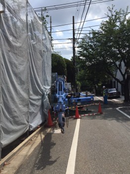 鉄筋材搬入