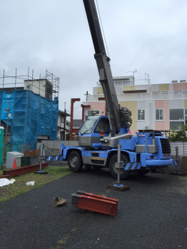 鉄骨建て方作業