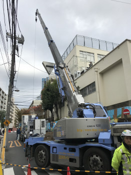 空調室外機交換作業