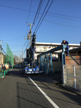 門扉撤去作業