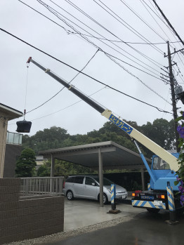 冷蔵庫搬入・他揚重作業