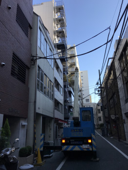 空調室外機揚重