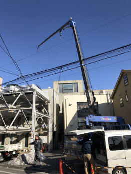 空調室外機揚重