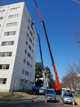 看板撤去作業