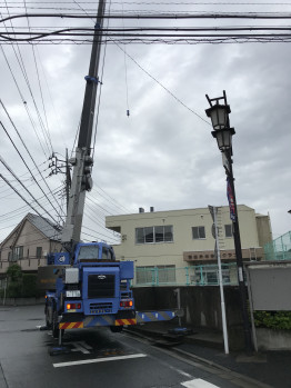 空調室外機揚重