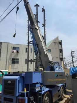 エレベーター室建て方