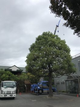 空調室外機搬入