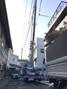 ガラ出し・養生施工撤去作業