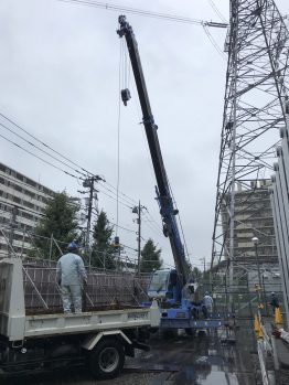 鉄板養生施工作業