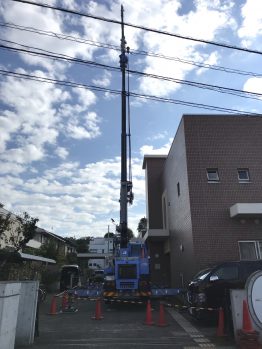 空調室外機揚重