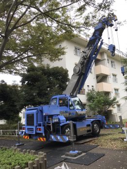 防水材搬入・養生施工撤去一式