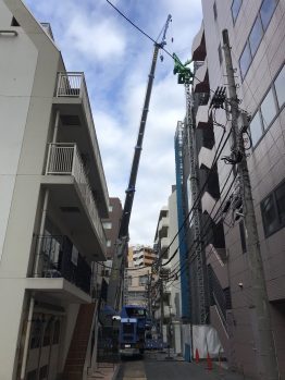 タワークレーン解体・養生施工撤去一式