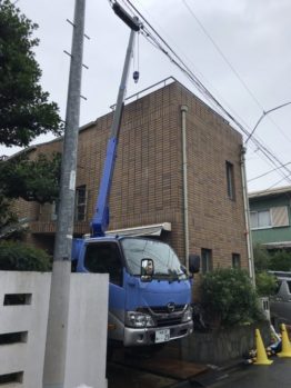 空調室外機揚重