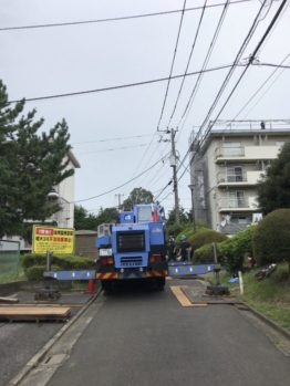 防水材搬入及び養生施工撤去一式