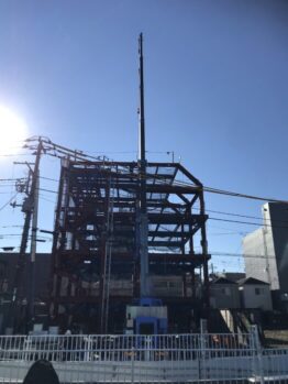 重量鉄骨建て方