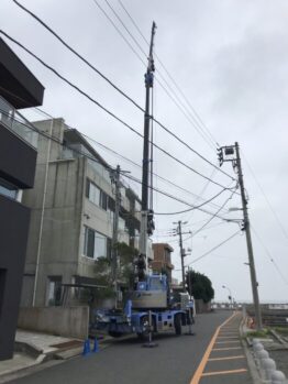 空調室外機揚重