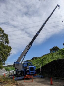 地質調査資材揚重