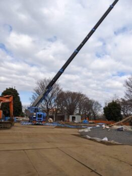 竪穴式住居建方作業