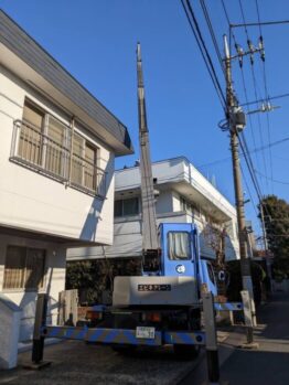 空調室外機揚重