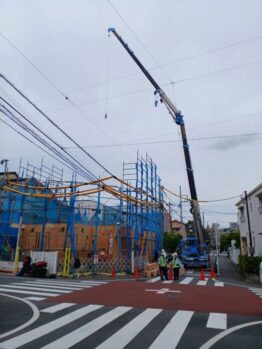 木造パネル建て方