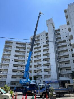 ガラ出し・防水材搬入及び鉄板養生施工撤去作業