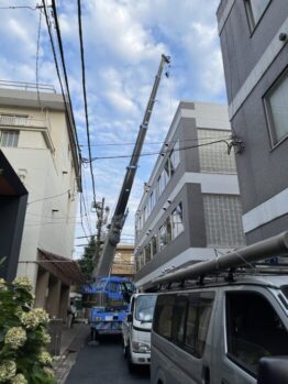 空調室外機揚重