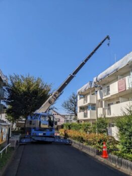 太陽光パネル揚重