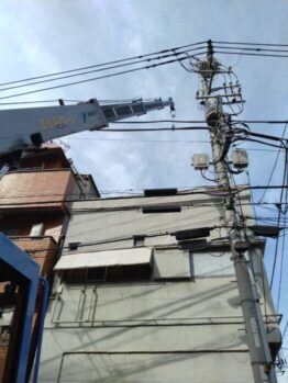 空調室外機・冷蔵庫揚重