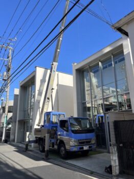 空調室外機揚重