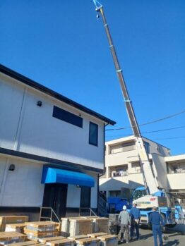 空調室外機揚重