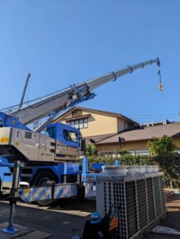 空調室外機揚重