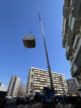 ガラ出し防水材搬入及び鉄板養生施工撤去作業