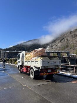 産廃搬出作業及び鉄板養生施工撤去作業