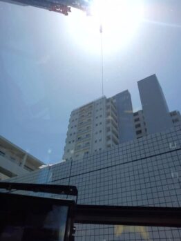 客土搬出作業