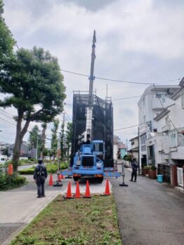 鉄筋材搬入