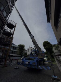 アンテナ撤去作業