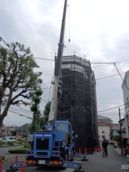 鉄筋材搬入