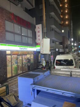 空調室外機揚重