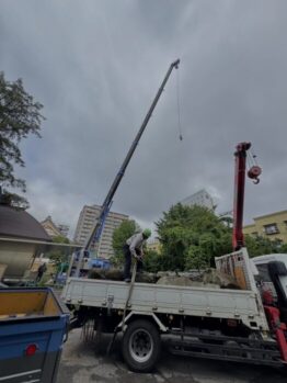 庭石搬入設置