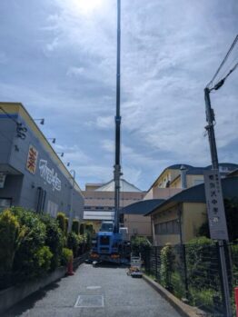 空調室外機揚重