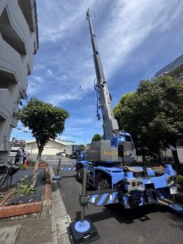 防水材搬入