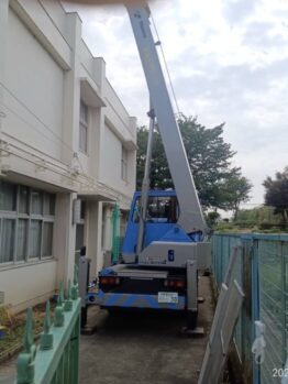 空調室外機揚重