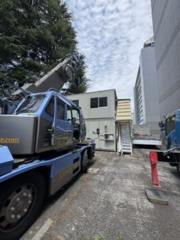 仮設ハウス設置