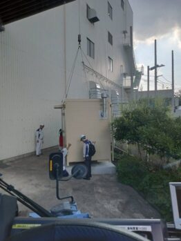 ユニットハウス移設作業