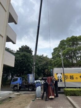 冷蔵庫・グランドピアノ揚重