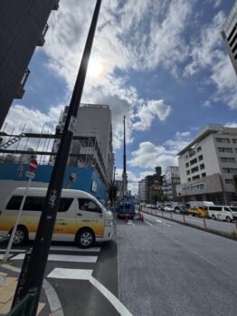 型枠材搬入・足場材搬入