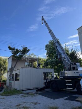 現場事務所設置作業及び養生施工撤去作業