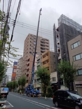 ALC搬入作業
