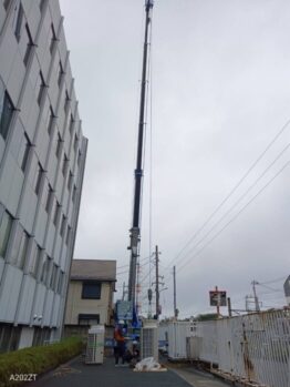 空調室外機交換作業