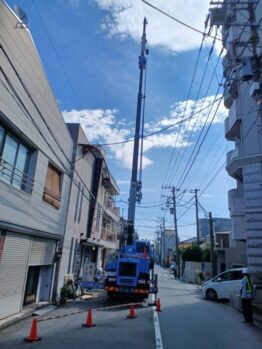 空調室外機揚重